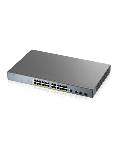 GS1350-26HP-EU0101F. L2 коммутатор PoE+ для IP-видеокамер rack 19. ZYXEL в Якутске