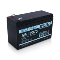 АБ 1207С. Аккумулятор стационарный свинцово-кислотный с регулирующим клапаном. Болид