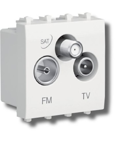 Розетка TV-FM-SAT Avanti 1 модуль черный квадрат (4402532): Розетка TV-FM-SAT в Якутске