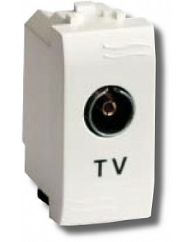 Розетка TV проходная Brava 1 модуль слоновая кость (75581S): Розетка TV в Якутске