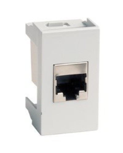 Розетка RJ-45 Viva 1 модуль серая (45138): Розетка компьютерная с одним разъёмом в Якутске