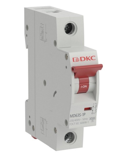 YON max MD63S 1P 63А 4,5кА C (MD63S-1PC63). Автоматический выключатель. ДКС в Якутске