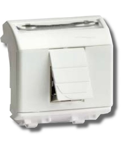 Розетка RJ-45 Brava 2 модуля белая (76655B): Розетка компьютерная с двумя разъёмами в Якутске