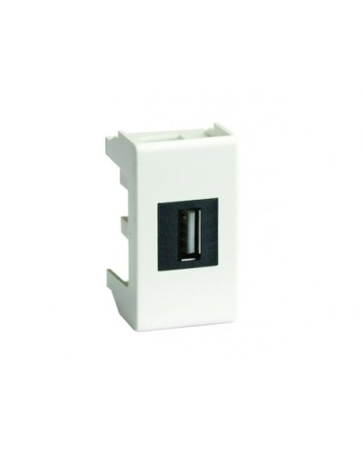 Розетка USB 2.0 Brava 1 модуль слоновая кость (75200S): Розетка USB в Якутске