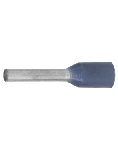 Наконечник-гильза НШВИ 0.75-06, серый (100 шт) (IF0.75-06GR). Наконечник-гильза с изолированным фланцем. ДКС в Якутске