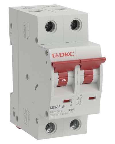 YON max MD63S 2P 6А 4,5кА C (MD63S-2PC6). Автоматический выключатель. ДКС в Якутске
