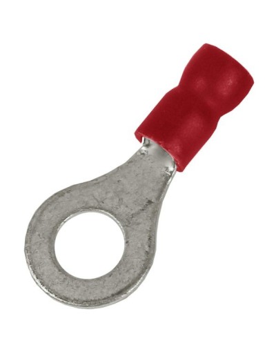 Наконечник НКИ 0,25-1,5 М5 (D5,3мм) с отверстием под винт (100 шт) (2A5P-EE-PVC). Наконечник с отверстием под винт и изолированным фланцем ПВХ. ДКС в Якутске