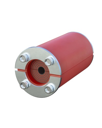 Проходка круглая, нержавеющая, D300х70 мм для кабелей D140-240 мм (DXF311B): Проходка круглая, нержавеющая в Якутске