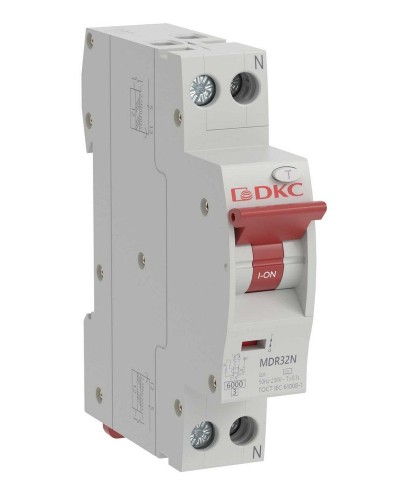 YON max MDR, 1P+N, 10mA, 16A, 6kA, А (MDR32N-1N1C16-A). Компактный автоматический выключатель дифференциального тока. ДКС в Якутске