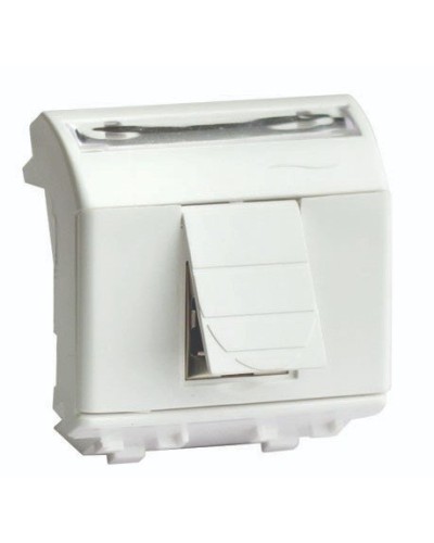 Розетка RJ-45 Brava 2 модуля слоновая кость (75655S): Розетка компьютерная с двумя разъёмами в Якутске