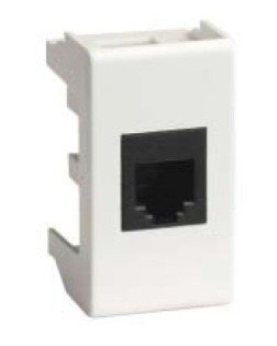 Розетка RJ-45 Viva 1 модуль белая (45038): Розетка компьютерная с одним разъёмом в Якутске