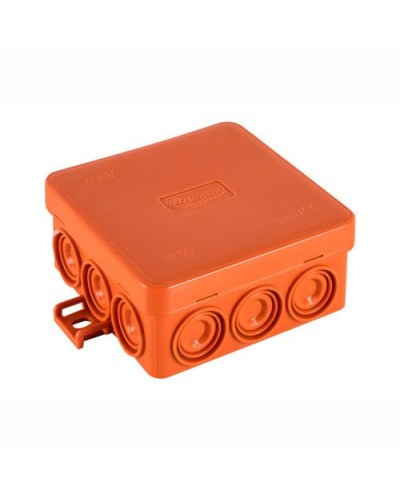 Коробка JBL085 85х85х38, 12 вых., 6P (0,15-4мм²) (43655HF): Коробка монтажная, огнестойкая, без галогена в Якутске