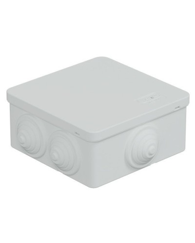 Коробка JBS101 100х100х55, 6 вых., IP55, белая (44037W-1). Коробка монтажная. Экопласт в Якутске