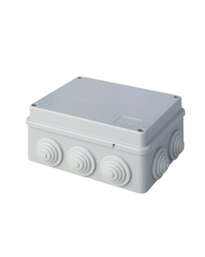 Коробка JBS150 150х110х70, 10 вых., 5P (1,5…6мм²) серая (43029HF-GR). Коробка монтажная, огнестойкая, без галогена. Экопласт в Якутске