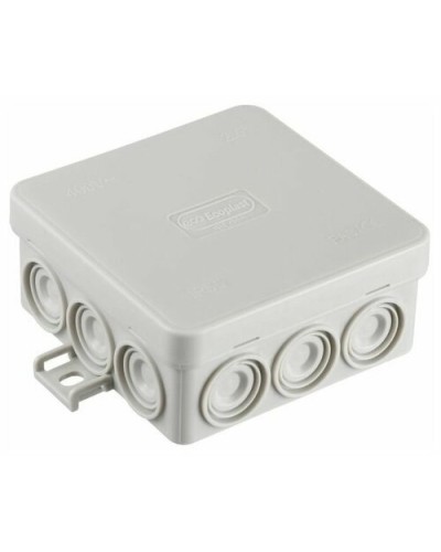 Коробка JBL085 85х85х38, 12 вых., 6P (0,15-4мм²) серая (43655HF-GR). Коробка монтажная, огнестойкая, без галогена. Экопласт в Якутске