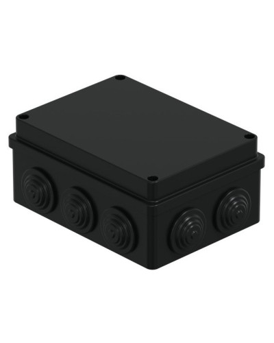 Коробка JBS150 150х110х70, 10 вых., IP55, черная (44009BL-1). Коробка монтажная. Экопласт в Якутске