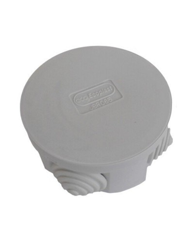 Коробка 3001 D70x36, 4 вых, IP55, серая (44001). Коробка монтажная. Экопласт в Якутске