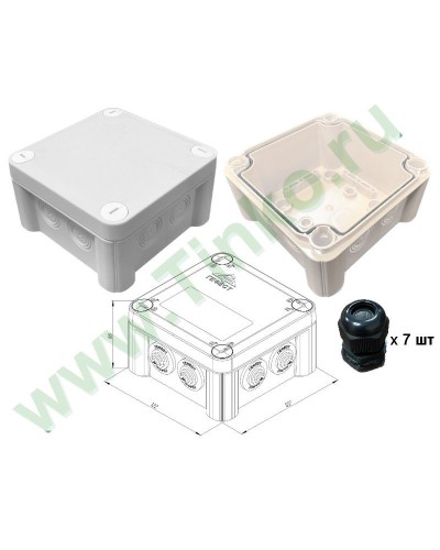 КМ-1212(П)-IP66(П6-12). Коробка монтажная. Гефест в Якутске