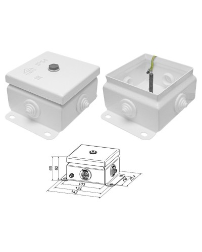 КМ IP55-1010 (без DIN рейки). Коробка монтажная электротехническая. Гефест в Якутске
