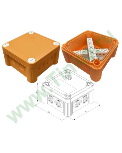 КМ-О-1212(П)(18к)-IP55: Коробка монтажная огнестойкая в Якутске