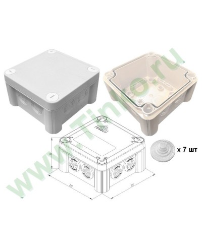 КМ-1212(П)-IP55. Коробка монтажная. Гефест в Якутске