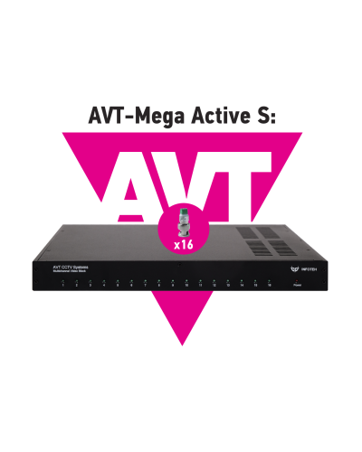 AVT-Mega Active S. 16-ти канальный комплект для передачи AHD/CVI/TVI 5Mp/4Mp/1080p. Инфотех в Якутске