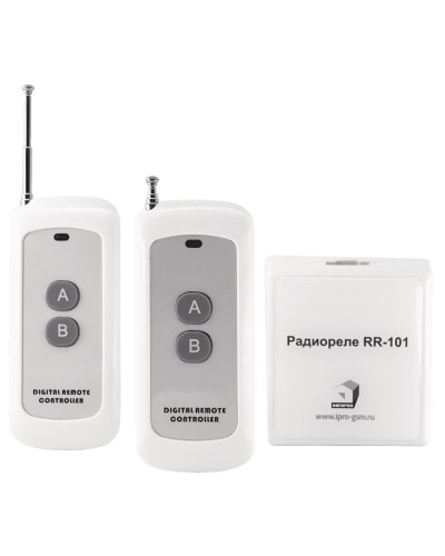 RR-101 + 2 пульта, 250-950 метров, двойное питание 12В и 220В. Комплект радиореле. ИПРо в Якутске