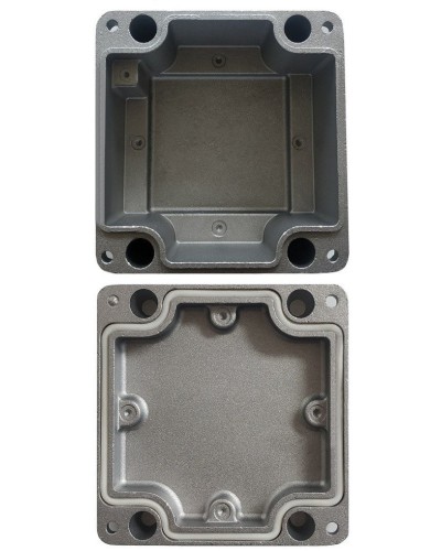 МКС Мороз, глухая, IP66/IP68, серый. Коробка коммутационная металлическая. Магнито-Контакт в Якутске
