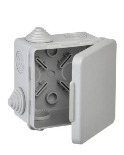 Коробка КМ 80х80х50 GENERICA (UKO31-080-080-050-K03-54G). Коробка распаячная для открытой проводки. GENERICA в Якутске