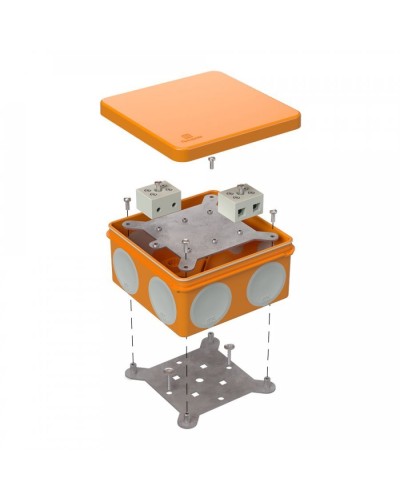 Коробка огнестойкая 60-0300-FR6.0-4 Е15-Е120 100х100х50. Коробка огнестойкая для открытой установки. Промрукав в Якутске