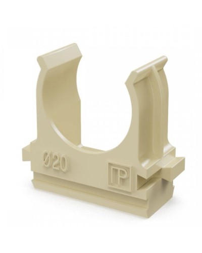 Крепёж-клипса для труб АБС-пластик сосна D20 (100 шт) (PR13.0049). Крепление для труб ПВХ. Промрукав в Якутске