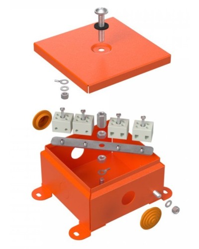 Коробка металлическая огнестойкая 110х110х65 (70-0360-FR2.5-4). Коробка металлическая огнестойкая. Промрукав в Якутске