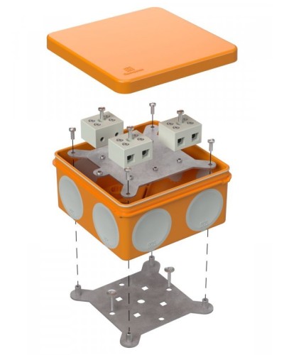 Коробка огнестойкая 100х100х50 (60-0300-FR10.0-6). Коробка огнестойкая для открытой установки. Промрукав в Якутске