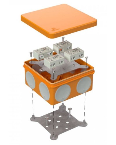 Коробка огнестойкая 100х100х50 (60-0300-FR6.0-4-8-Р Е15-Е60). Коробка огнестойкая для открытой установки. Промрукав в Якутске