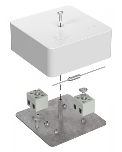 Коробка огнестойкая 75х75х30 (40-0450-FR2.5-4-П). Коробка огнестойкая для открытой установки. Промрукав в Якутске