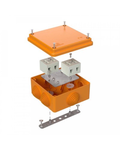 Коробка огнестойкая 100х100х50 для о/п (40-0300-FR10.0-4). Коробка огнестойкая для открытой установки. Промрукав в Якутске