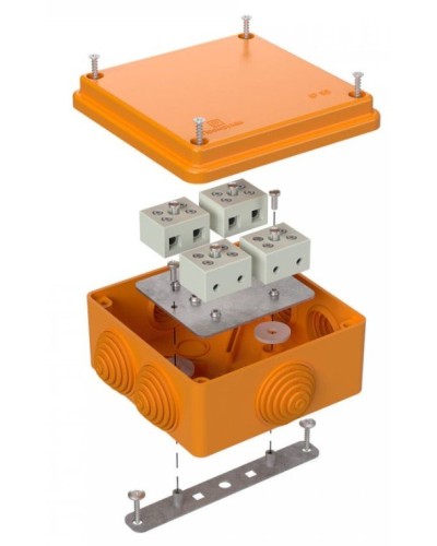 Коробка огнестойкая 100х100х50 для о/п (40-0300-FR2.5-8). Коробка огнестойкая для открытой установки. Промрукав в Якутске