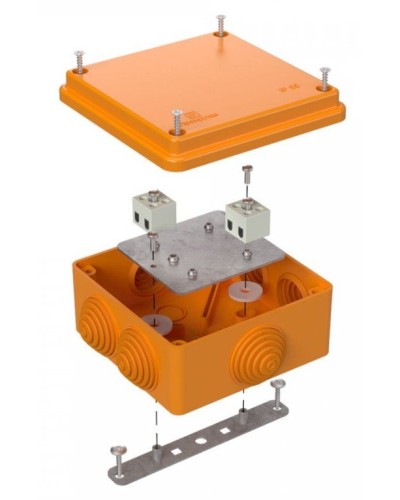 Коробка огнестойкая 100х100х50 (40-0300-FR1.5-4). Коробка огнестойкая для открытой установки. Промрукав в Якутске