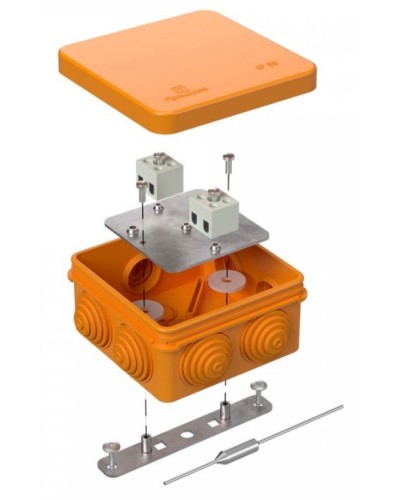Коробка огнестойкая 80х80х40 (40-0210-FR2.5-4-П). Коробка огнестойкая для открытой установки. Промрукав в Якутске