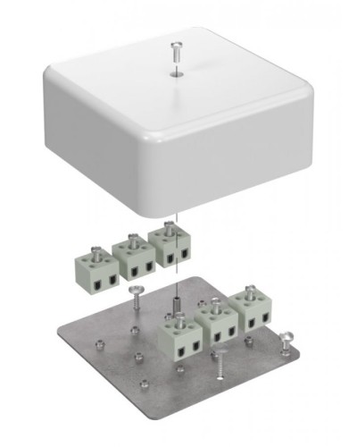 Коробка огнестойкая 103х103х45 (латунь) (40-0470-FR2.5-12-Е60). Коробка огнестойкая для открытой установки. Промрукав в Якутске
